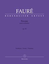 Pavane, Op. 50 Orchestra Scores/Parts sheet music cover